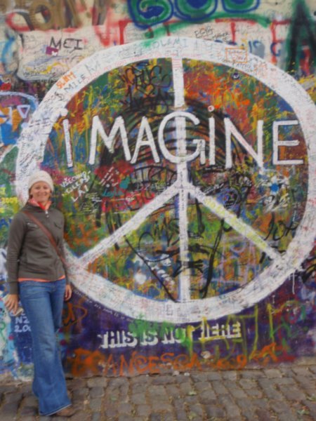 Me at the Lennon Wall