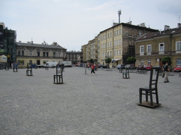 Memorial in the old square of the jewish ghetto