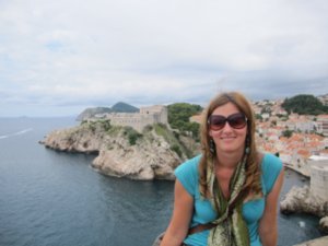 Me on the city walls of Dubrovnik