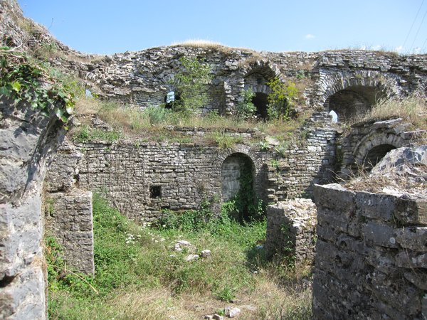 inside the castle ruins