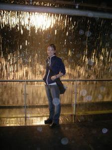Waterfall thingy in the Guiness StoreHouse