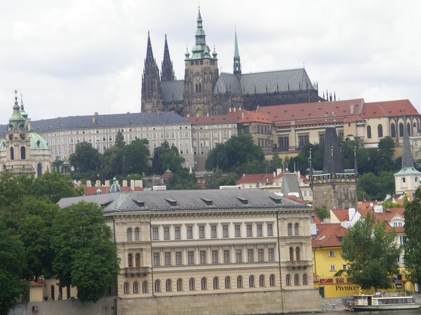 Prague Castle in the background