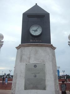 The memorial clock carrying the symbols of the Philipines Revolution