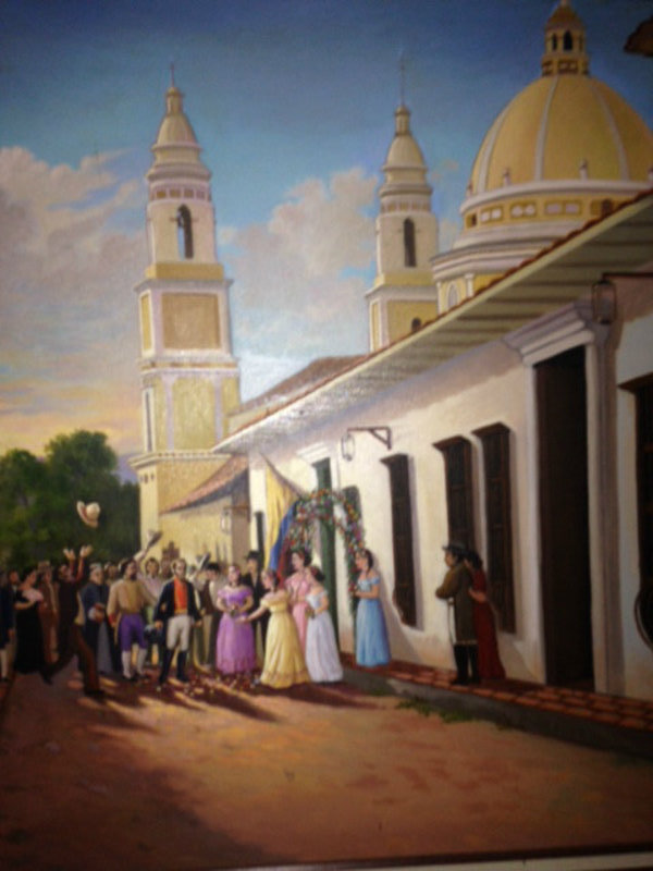 Visita de Bolívar a Bucaramanga