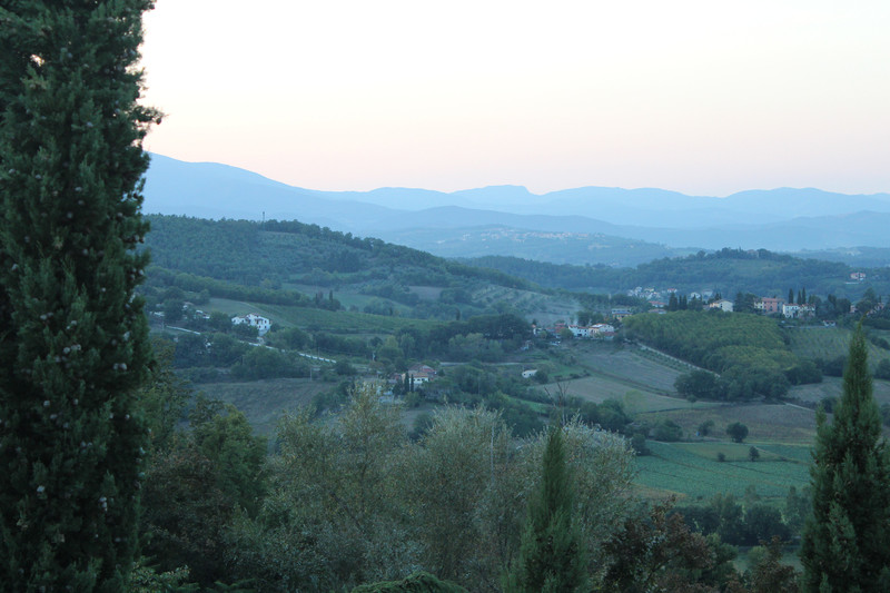 View from the Villa in the Evening