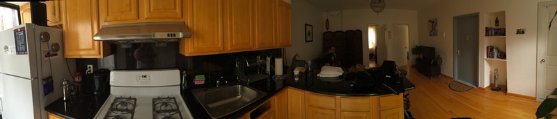 Panoramic of the apartment.