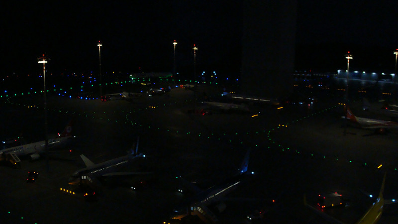 Night time at the miniature airport