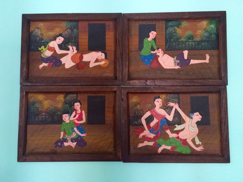 Painting of the Traditional Thai Massage 