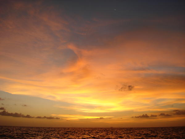 Sunset from maya bay