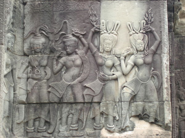 Ankor wall carving