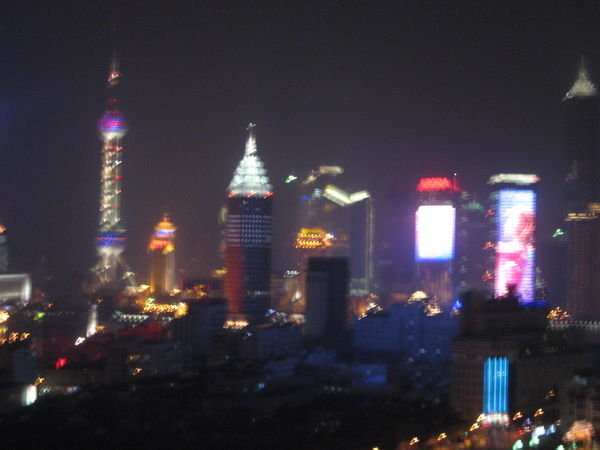 The neon lights of Shanghai