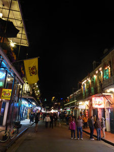 Royal Street at night