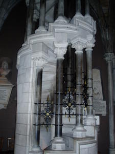 Circular staircase in church