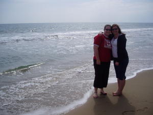 Dana and I on the beach