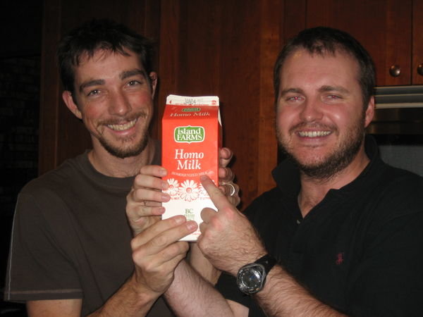 The new faces of the "Homo Milk" advertising campaign