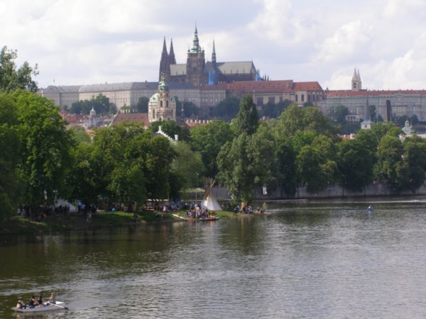 Views across to the Prague Castle