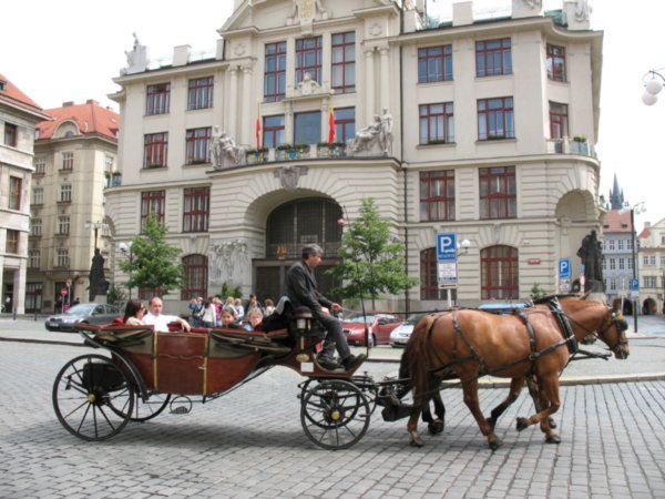 Horse & Carriage approaching Old Town Square