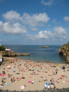 Lovely little beaches in Biarritz