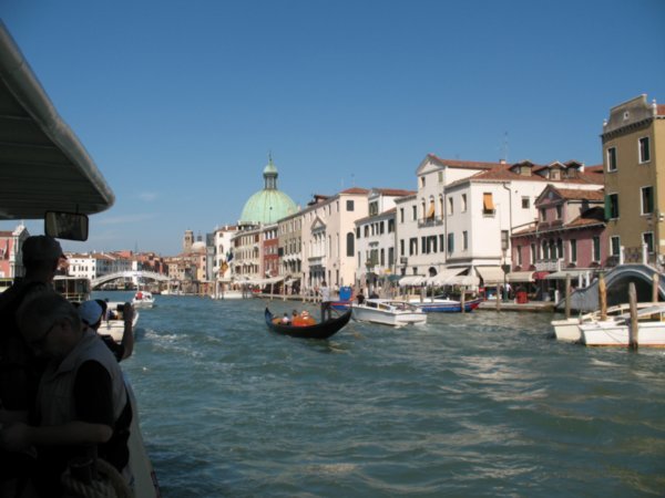 The craziness on the canals in Venice, Italy