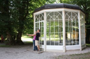 The gazebo in Hellbrunn Palace Park