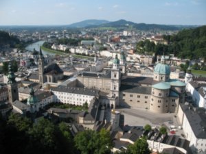 The view from 'Festung Hohensalzburg' fortress 
