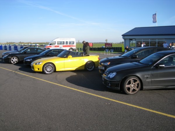 the line up of cars on offer to drive - what a dream!