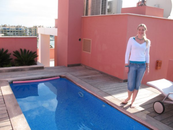 The private plungepool on the roof!