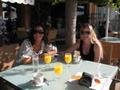 Marisa & Erin at breakfast by Sotogrande Marina