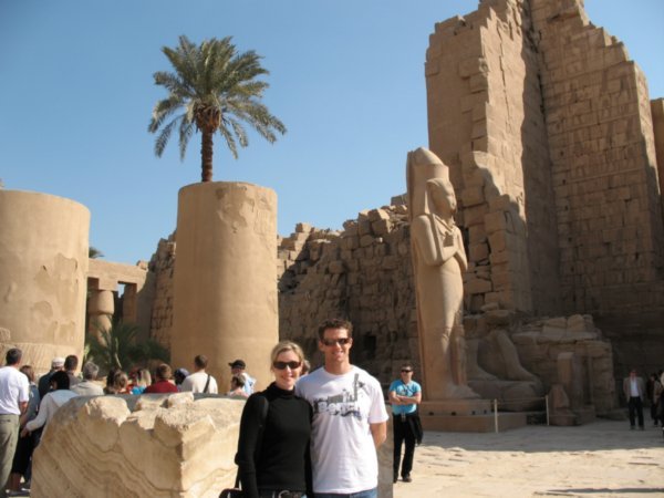 Being tourists at Karnak Temple