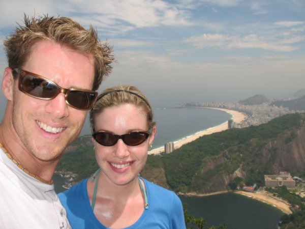 Happy Snap from Sugar Loaf looking over Copacabana Beach