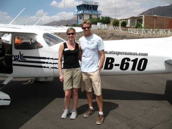 Preparing for the flight over the Nazca Lines