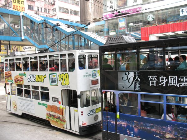 Trams were a great way to get around HK