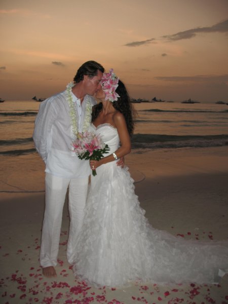 The Bride and Groom in Paradise