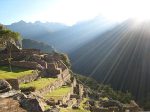 Machu Picchu at dawn