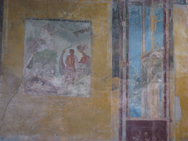 Painting on the wall of a house