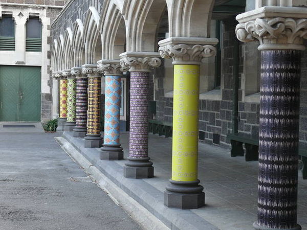 Painted Columns in the Art Centre