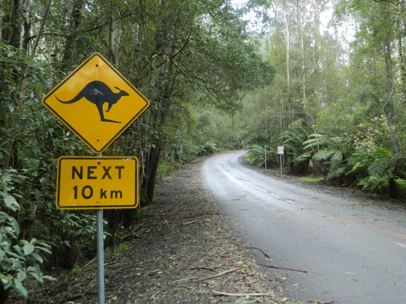 australisches Straßenschild