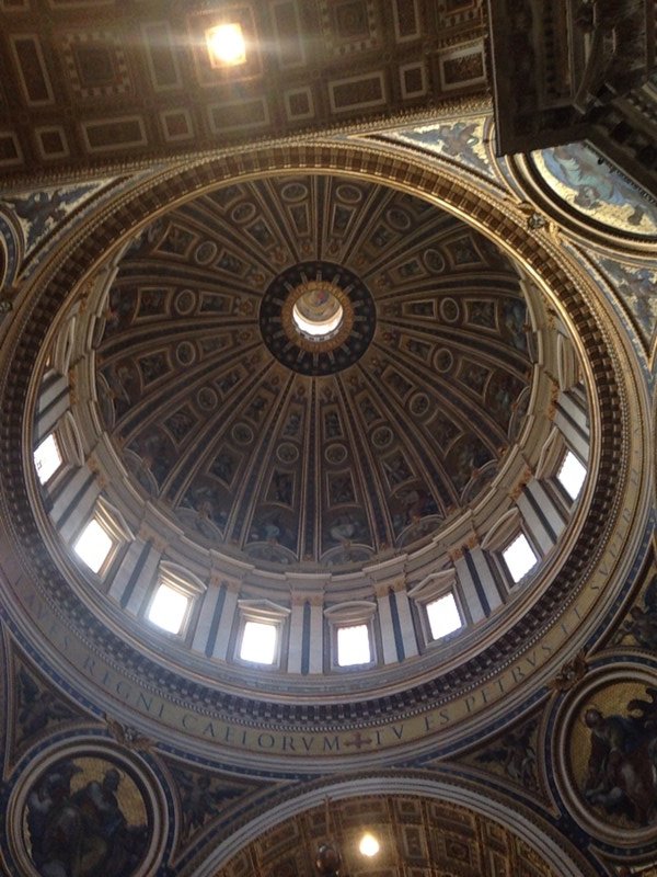 Dome ceiling St Peters Basilica