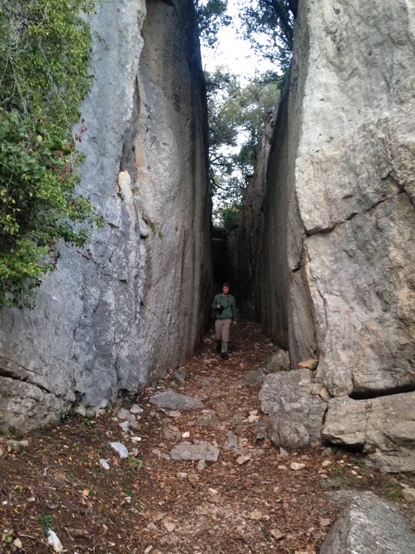 Simon in the roman aqueduct