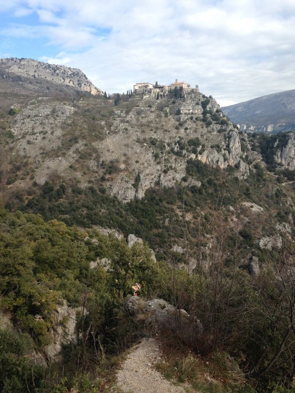 Rugged mountains: Gourdon at the top