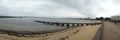 Panorama of beautiful St Kilda beach