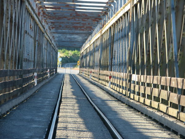 Car/Train Bridge to Hokitika