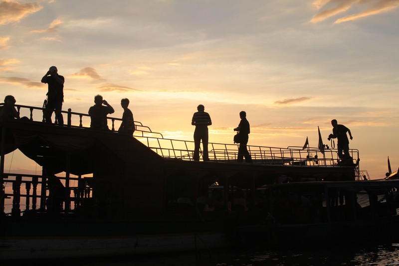 Sunset - Key Tourist Attraction in Tonle Sap