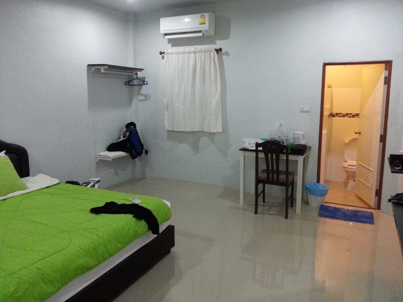 Inside view of my accommodation at Surat Thani