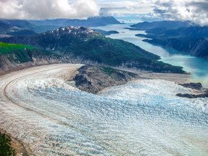 Aerial view of Glacier Bay National Park, Alaska 