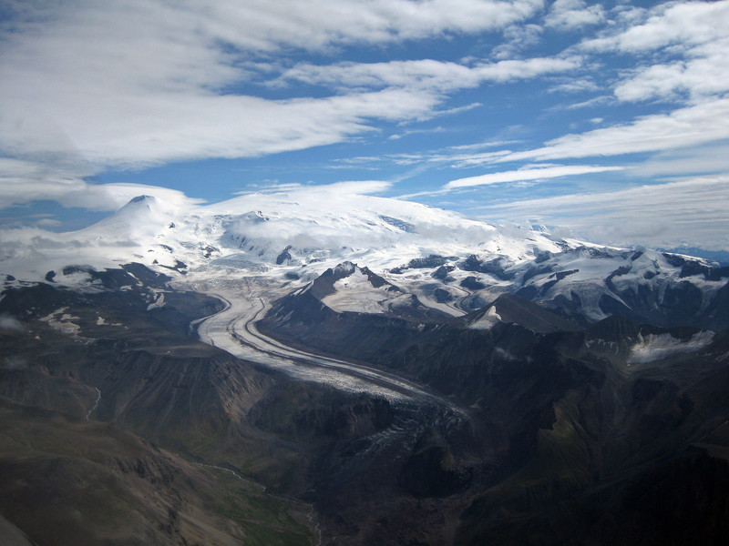 Mt. Wrangell with glacier