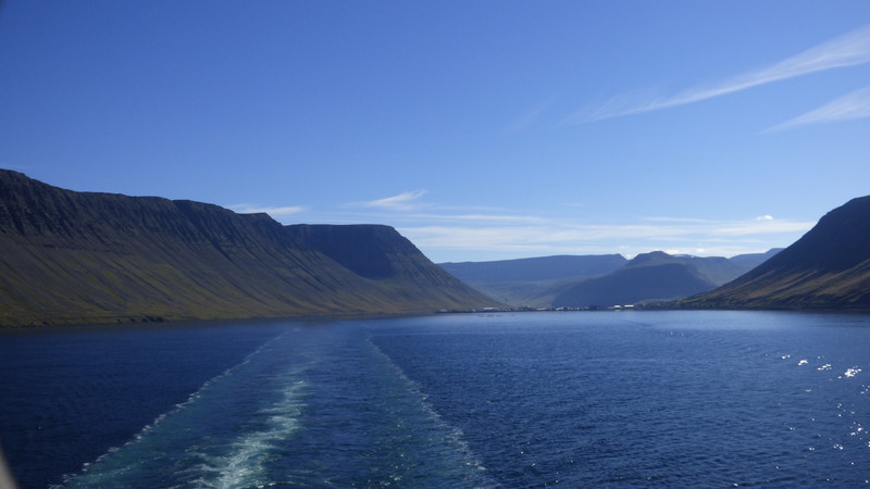 Departing Isafjordur