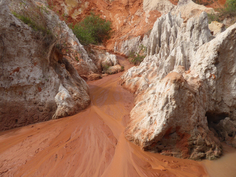 Red sandy riverbed