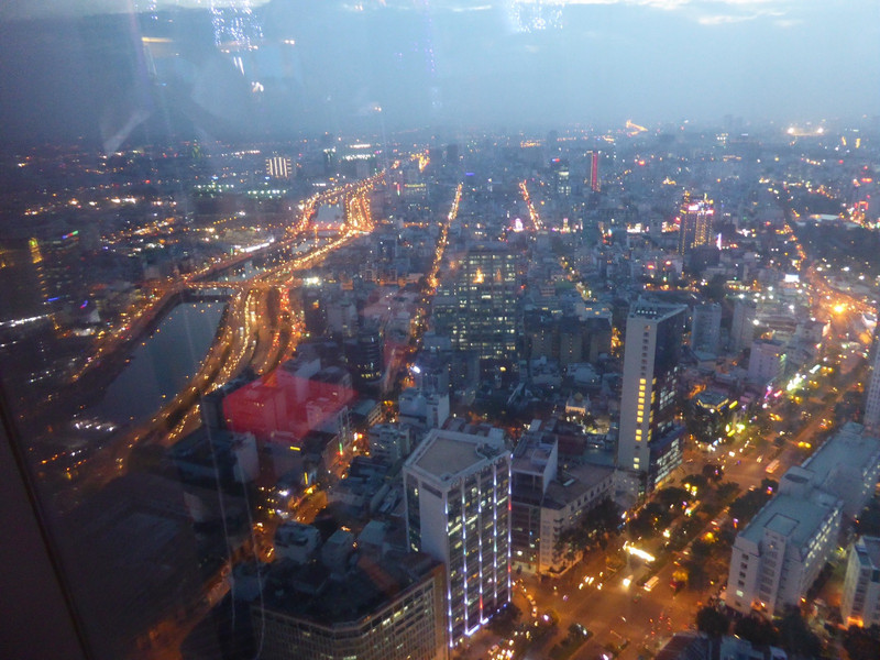 Saigon by night from the tower