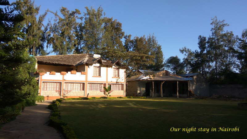 Our night stay in Nairobi - a beautiful villa